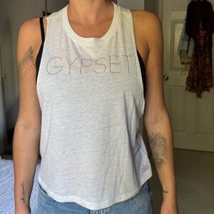 ALO Yoga Light Gray Muscle Tee